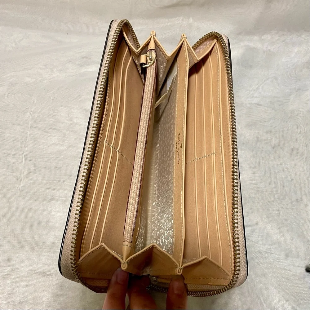 Kate Spade Metallic Rose Gold Continental Wallet